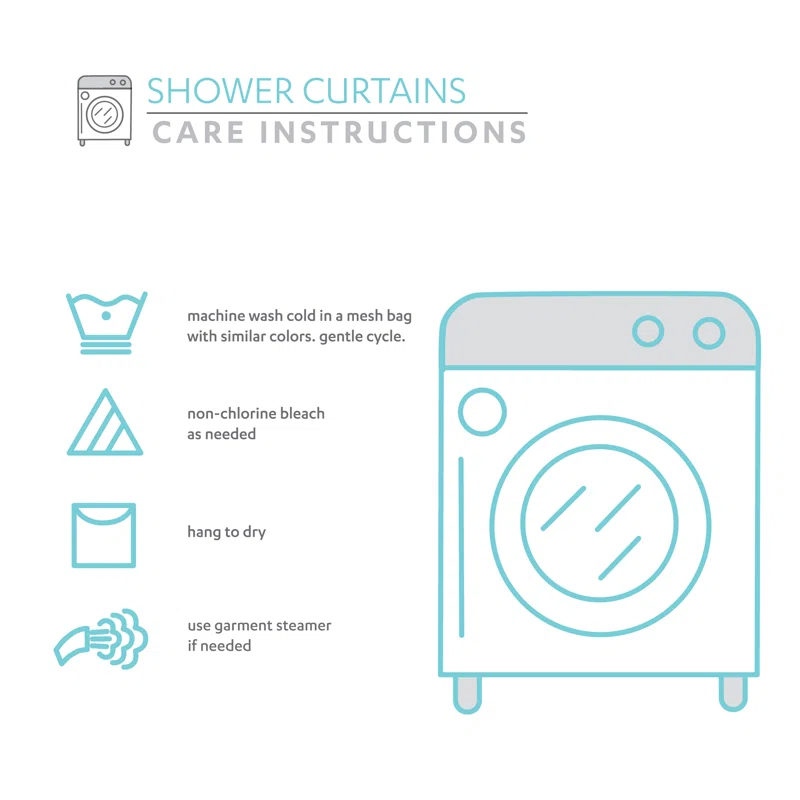 Tucker Stripe Cotton Striped Shower Curtain