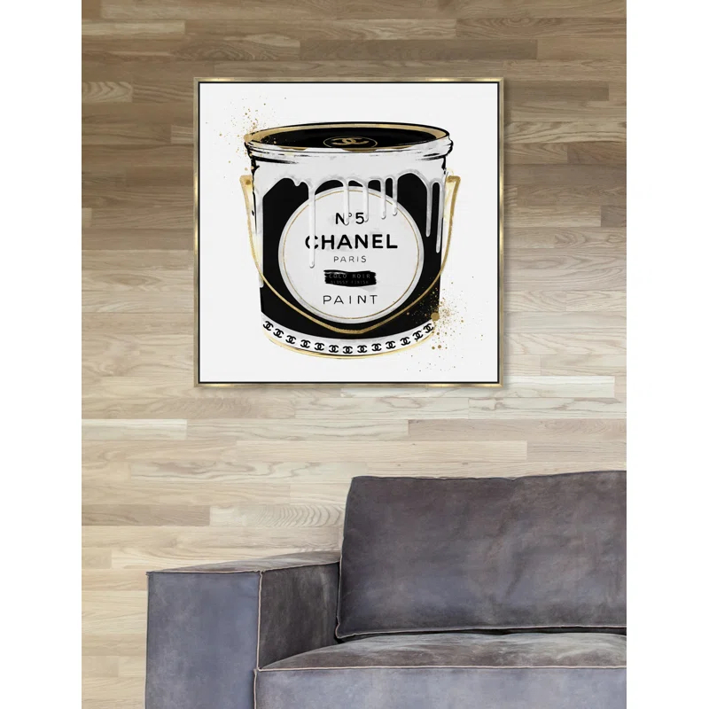 Oliver Gal Prints " Fashion Paint Noir Can "