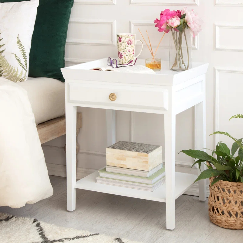 Finch Morris Hampton 2-Tier Bedside Table with Drawer