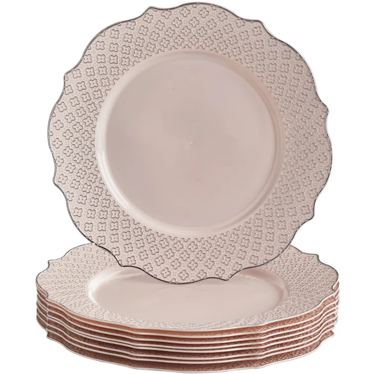 Silver Spoons Disposable Dessert Plate
