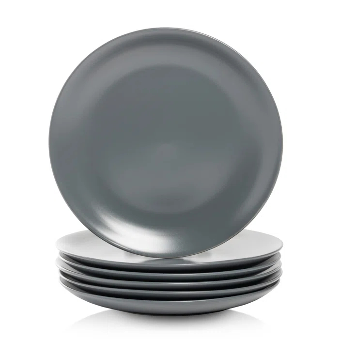 Wazee Matte 10.5" Dinner Plate (Set of 6)