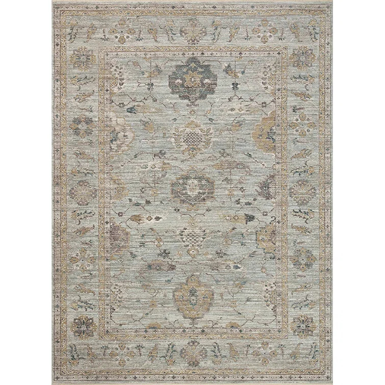 Magnolia Home by Joanna Gaines x Loloi Magnolia Home By Joanna Gaines X Loloi Millie Sky / Gold Area Rug