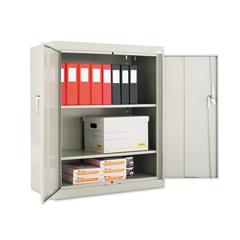 Alera® Assembled 42" High, 2 Shelf Storage Cabinet