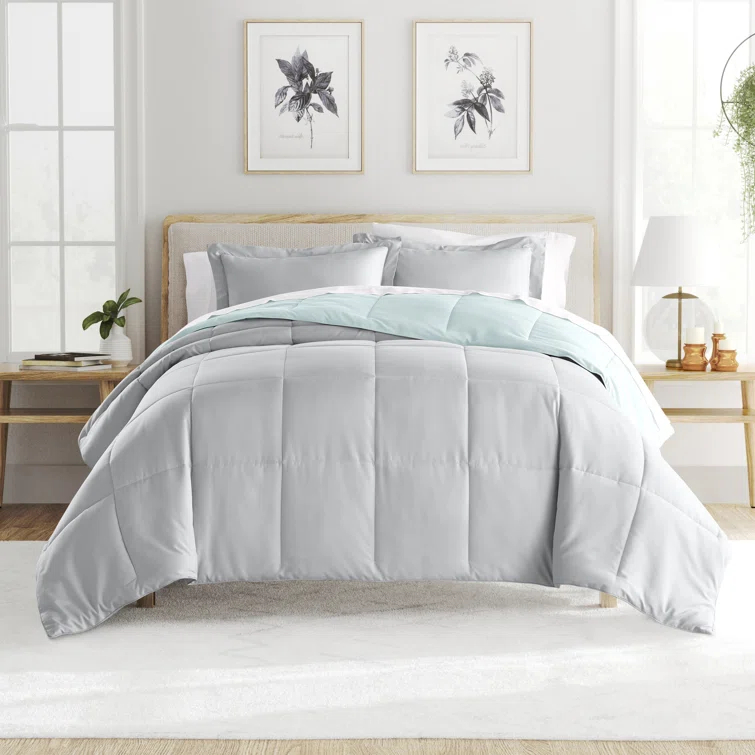 Becky Cameron Reversible Down-Alternative Comforter Bedding Set