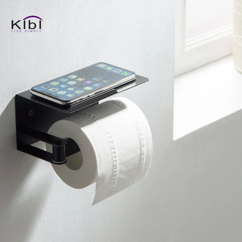 KIBI KBA1209MB Deco Wall Mounted Toilet Paper Holder