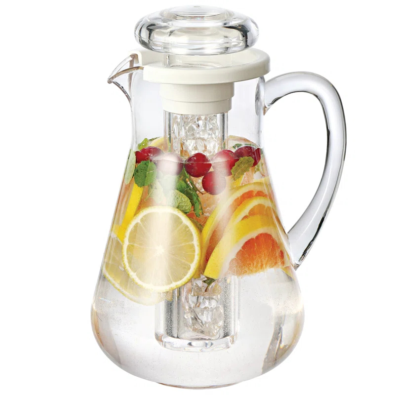 Service Ideas MWP Pitcher Plastic Pitcher with Ice Tube | Wayfair