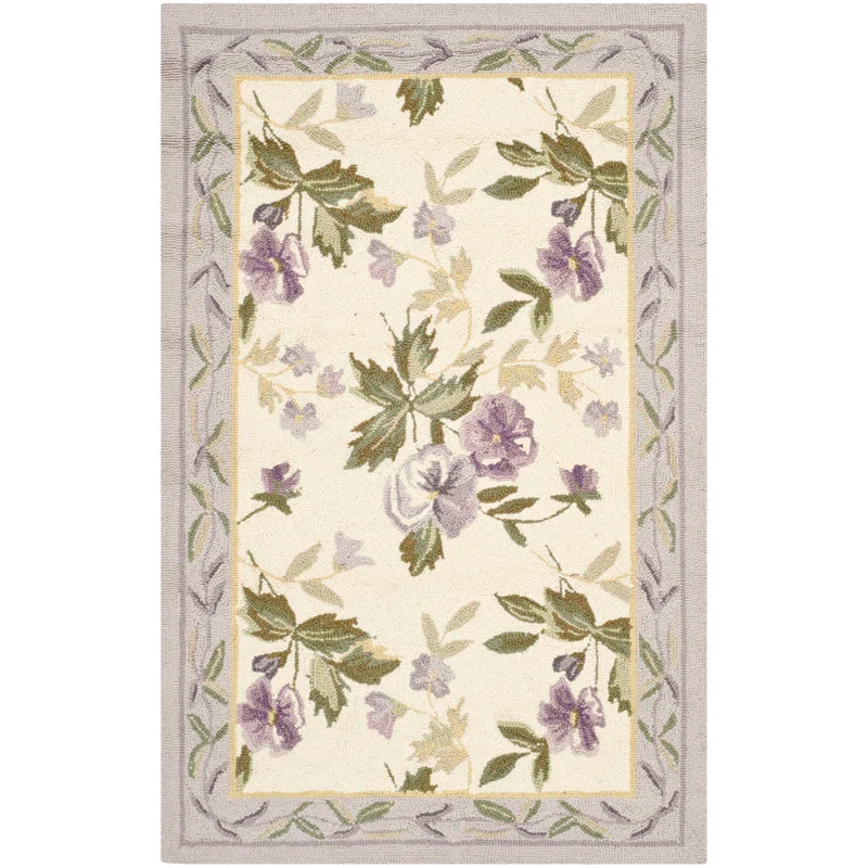 Safavieh Hand Hooked Wool Pile Floral Rug