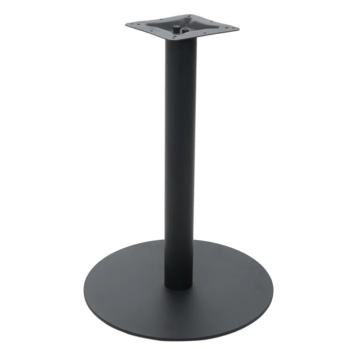 BFM Seating Uptown Black 20" Round Indoor Dining Height Table Base