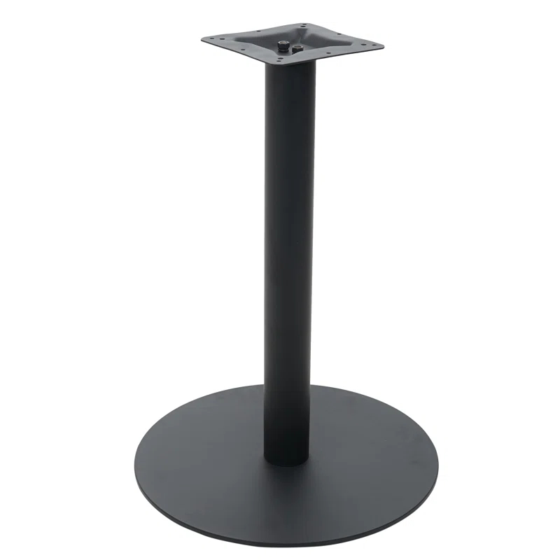 BFM Seating Uptown Black 20" Round Indoor Dining Height Table Base