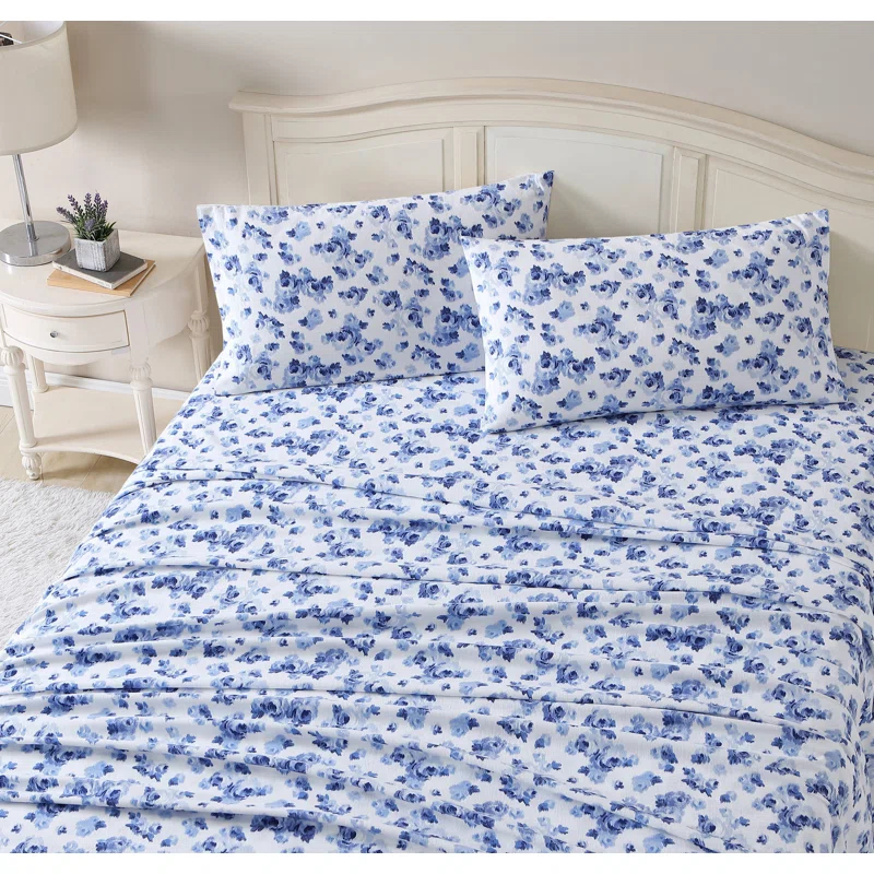 Laura Ashley Laura Ashley Cotton Flannel Cozy Sheet Sets