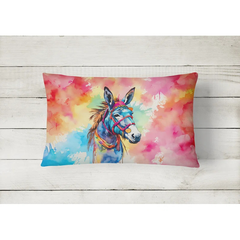 Caroline's Treasures Hippie Animals Other/No Pattern Indoor/Outdoor Throw Pillow
