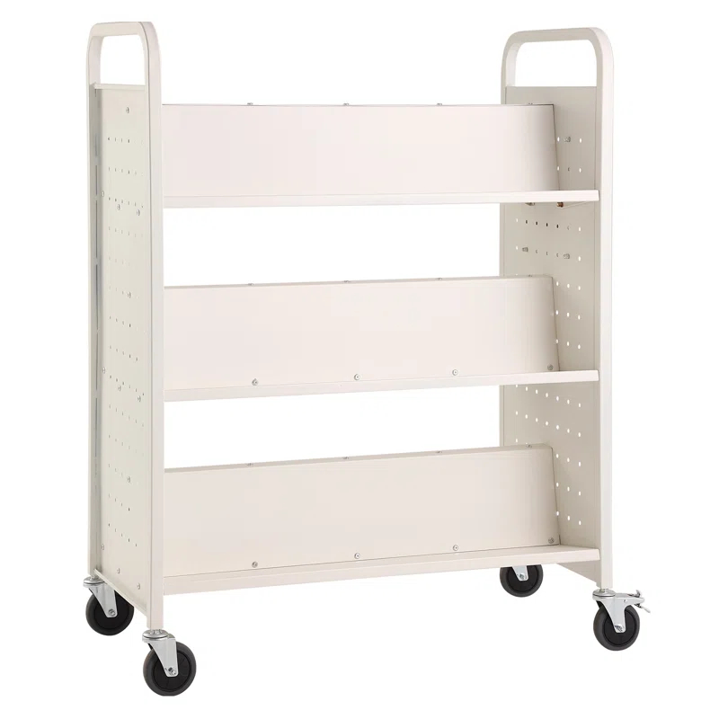 Stellweilan Tessberg 49.2'' H Book Cart with Wheels