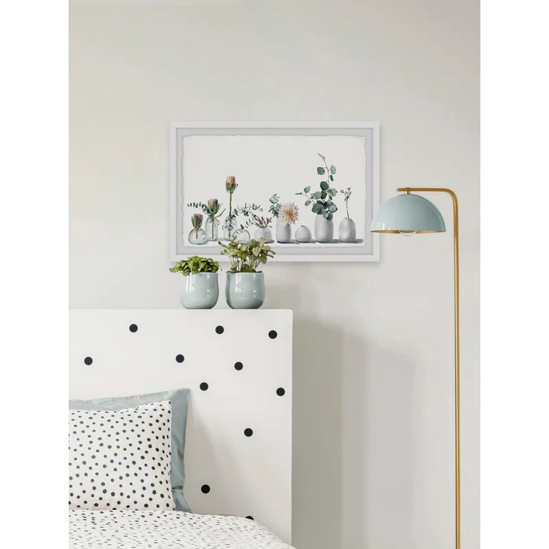 Parvez Taj 'White Simplicity' Framed Print