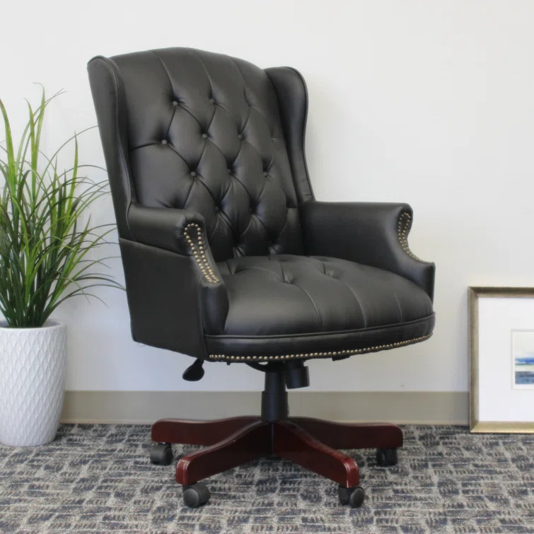 Boss Office Products Traditional Vinyl Executive Chair