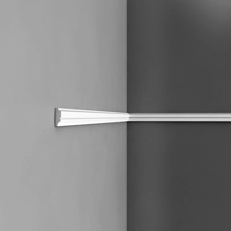 Orac Decor 3/8 in D x 1-1/4 in W x 78-3/4 in L Primed White Plain Polystyrene Panel Moulding (Set of 7)