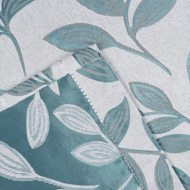 Modern Bohemian Leaves Polyester Machine Washable Room Darkening Blackout Curtains by Superior (Set of 2)