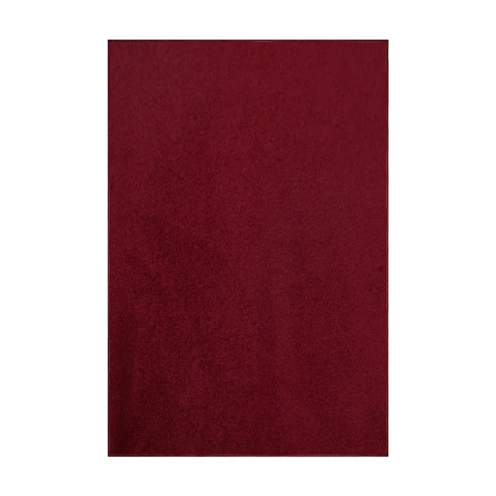 Latitude Run® Furnish My Place Modern Plush Pet and Kids Friendly Solid Color Burgundy Area Rugs, Stain & Fade Resistance, Made in USA, Perfect for Living Room, Dining Room, Bedroom, Playroom and Kidsroom, Event, Wedding Rug