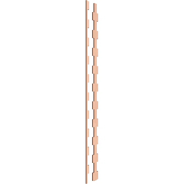 Ekena Millwork Midland Adjustable Wood Decorative Slat Wall Panel Kit