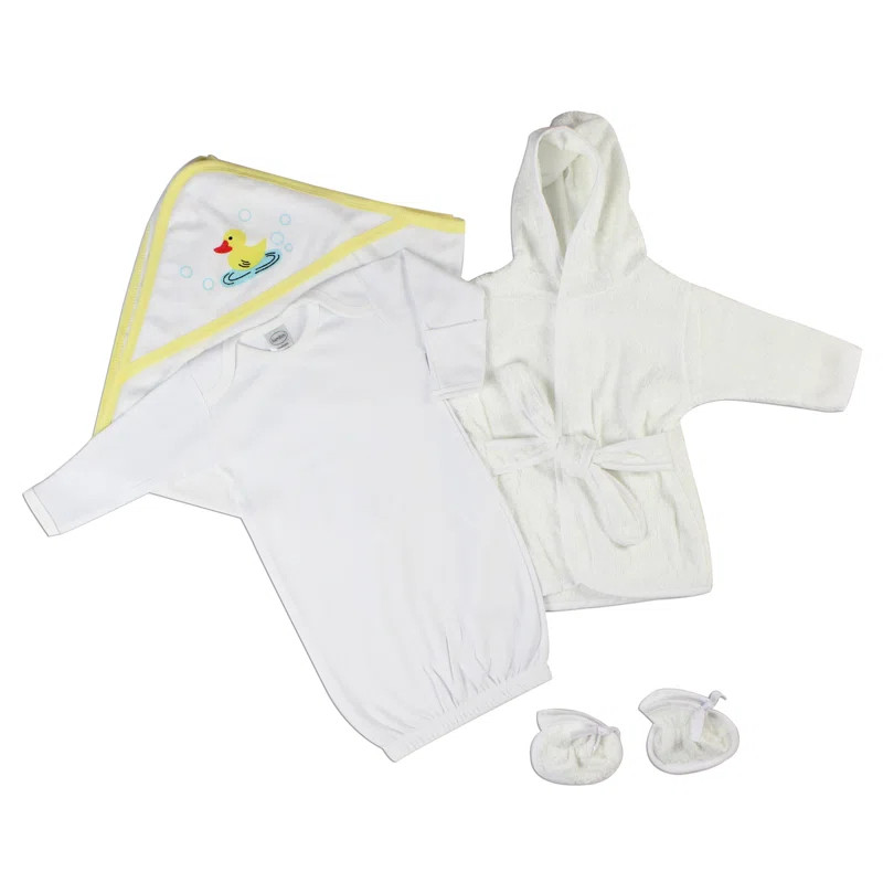 Bambini Cotton Ribbed Bath Towels