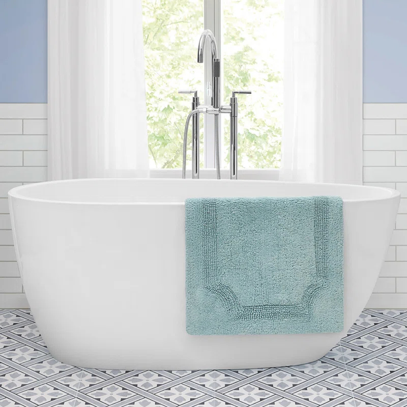 Laura Ashley Laura Ashley Reversible Cotton Bath Rug