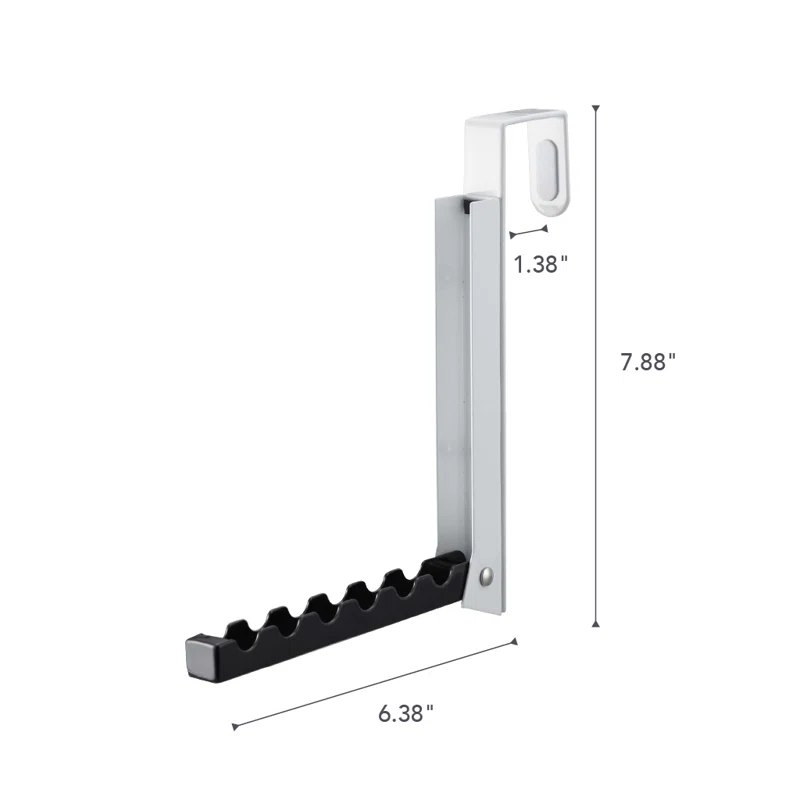 Yamazaki Home Over The Door Hooks - Folding Hanging Coat Rack, Steel, Over-the-Door