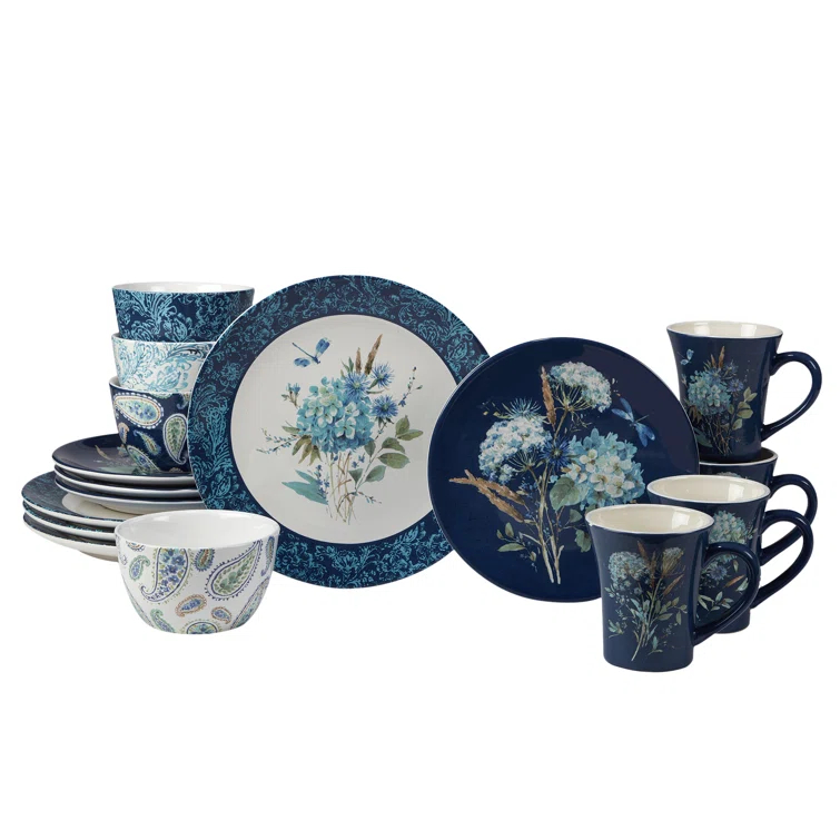 Certified International Certified International Bohemian Blue 16Pc Dinnerware Set