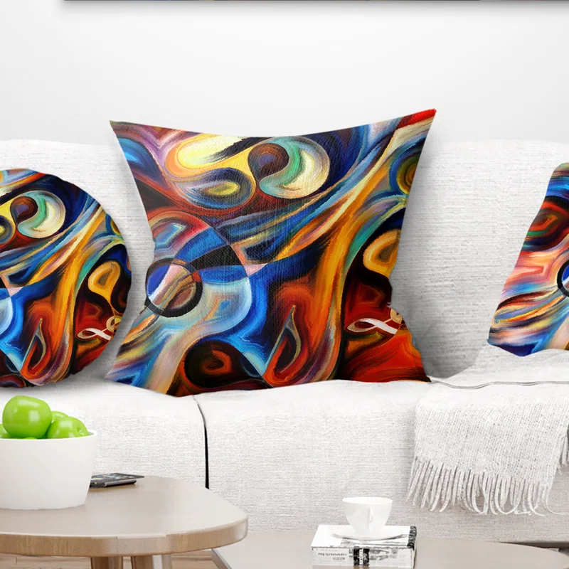 Design Art Abstract Throw Pillow