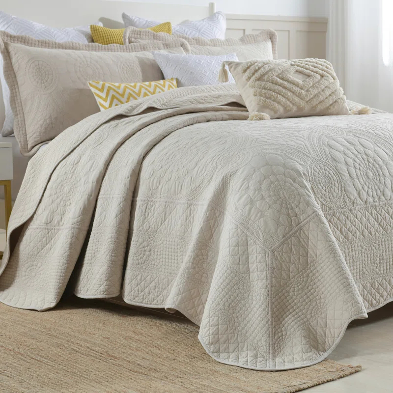 Tfshasta Cotton Twill Patchwork Quilt Set
