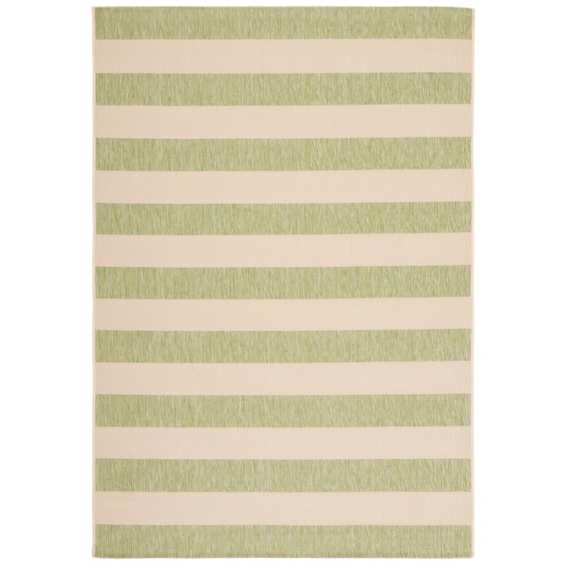 Highland Dunes Bridgeman Performance Striped Rug