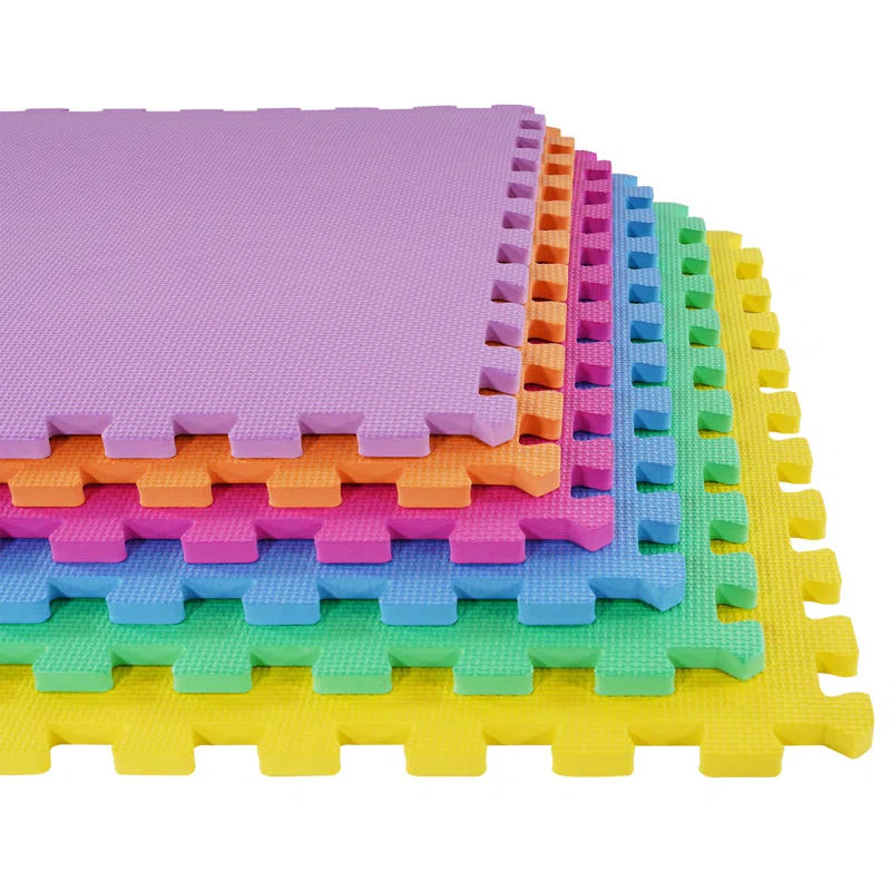 BalanceFrom Fitness Balancefrom Fitness 48 Sq Ft Interlocking EVA Foam Exercise Mat Tiles
