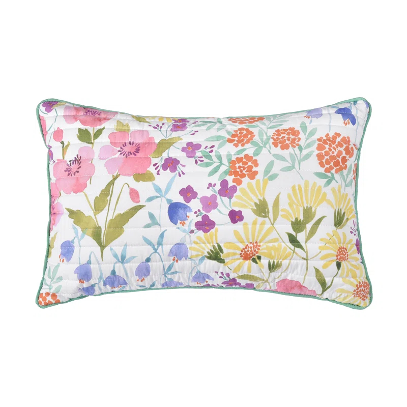 Five Queens Court Josie Quilted Decorative Throw Pillow