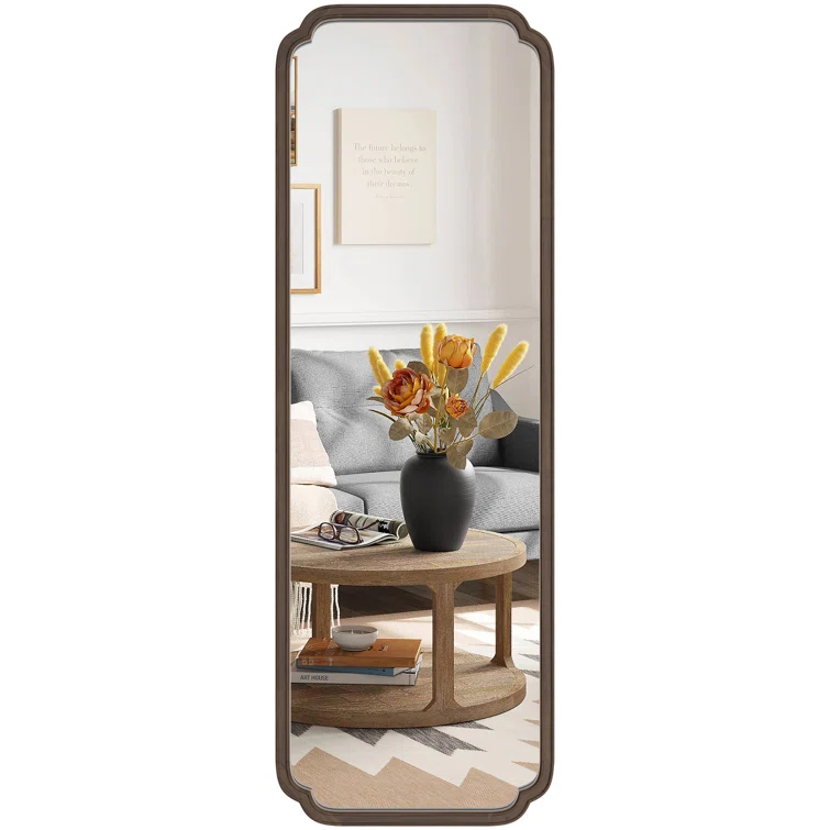 Winston Porter Solid Wood Rectangle Mirror