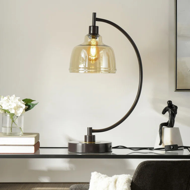 Gracie Oaks Tildenville Arched Lamp