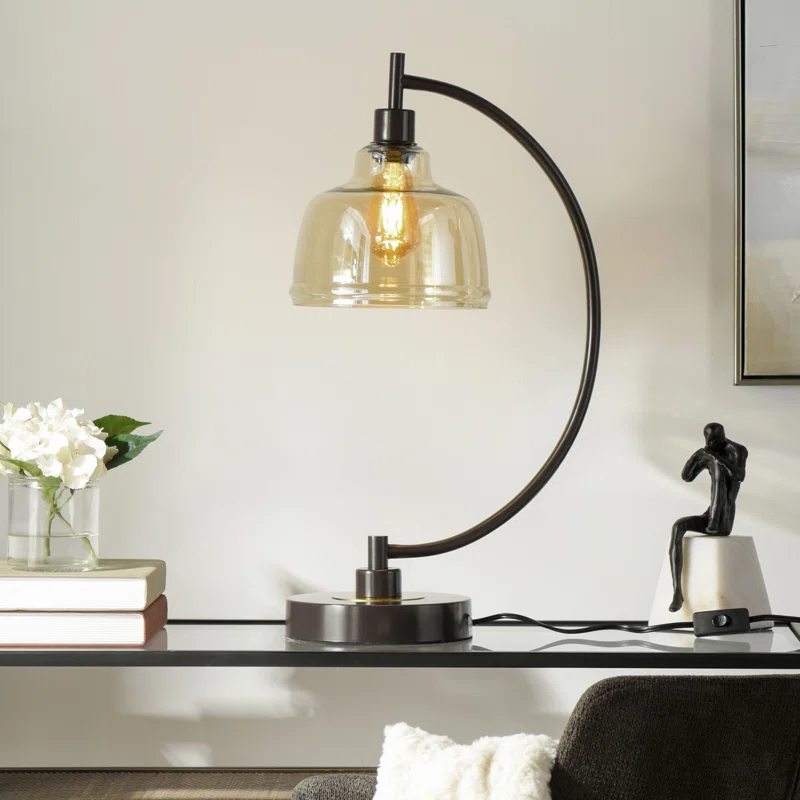 Gracie Oaks Tildenville Arched Lamp