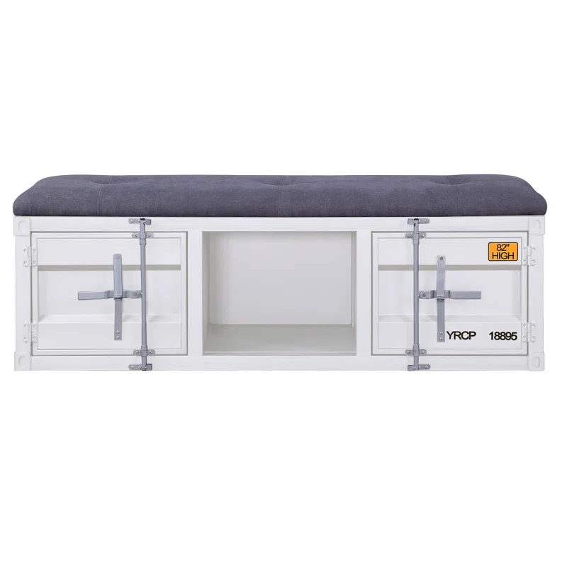 Acme Cargo Fabric Upholstered Storage Bench