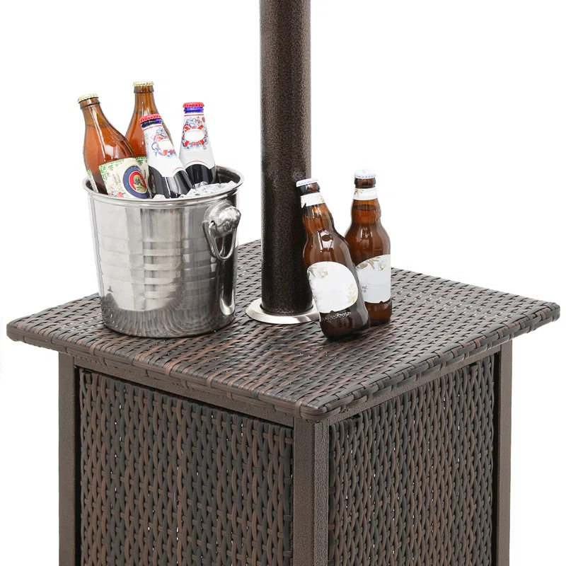 MoNiBloom Outdoor Patio Heater, 48,000 BTU Gas Propane Standing Patio Heater for Commercial & Residential Use