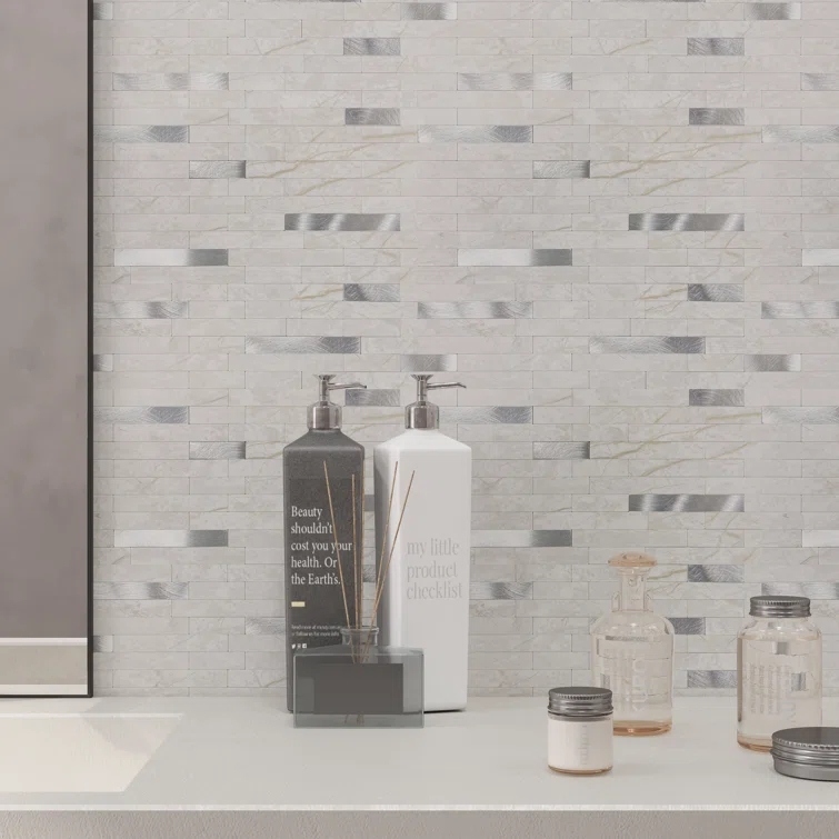 Avant Decor Aluminum Peel and Stick Mosaic Tile