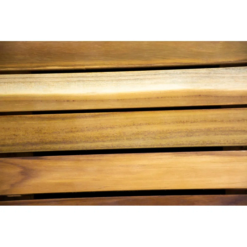 EcoDecors Eleganto Rectangle Teak Shower Mat, Teak Shower Mat for Inside Shower, Teak Bath Mat, Wood Bath Mat, Wood Shower Mat, Teak Shower Mats, Teak Bathroom Mat, Earthy Natural