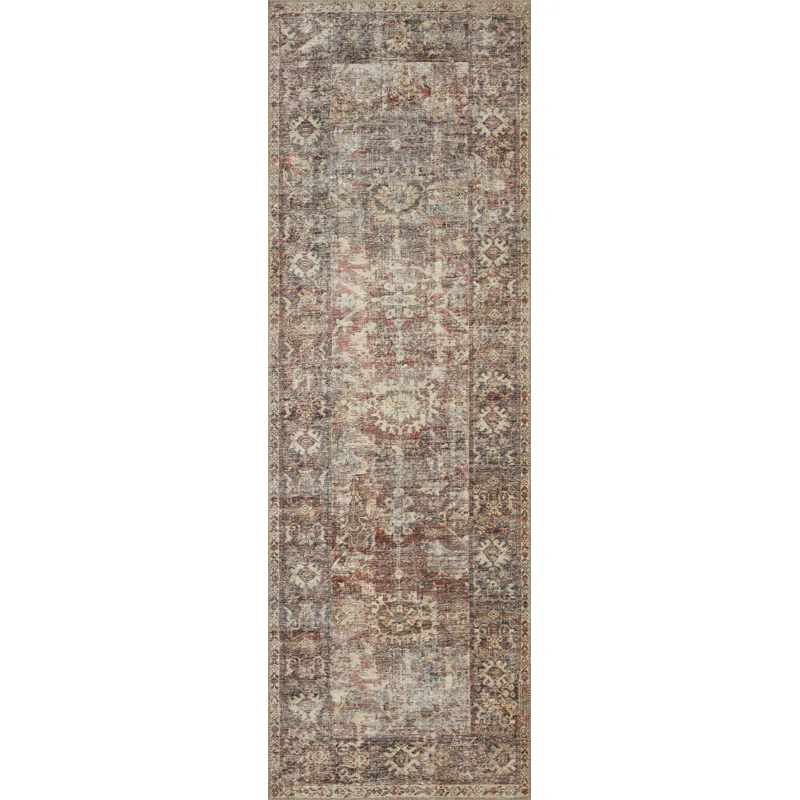 Amber Lewis x Loloi Georgie Oriental Bordeaux/Antique Area Rug