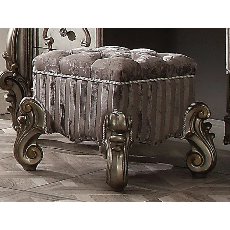 Andrew Home Studio Batisa Solid Wood Accent Stool