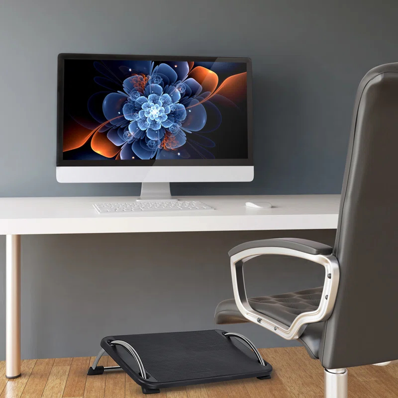 Mount-It! Tilting Footrest Under Desk | Adjustable Office Footrest | Computer Desk Foot Support