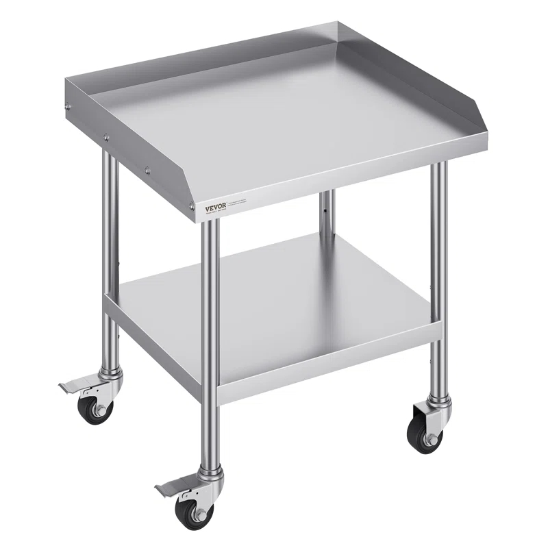 VEVOR VEVOR Stainless Steel 28'' L x 24'' W x 30'' H Adjustable Portable Work Table