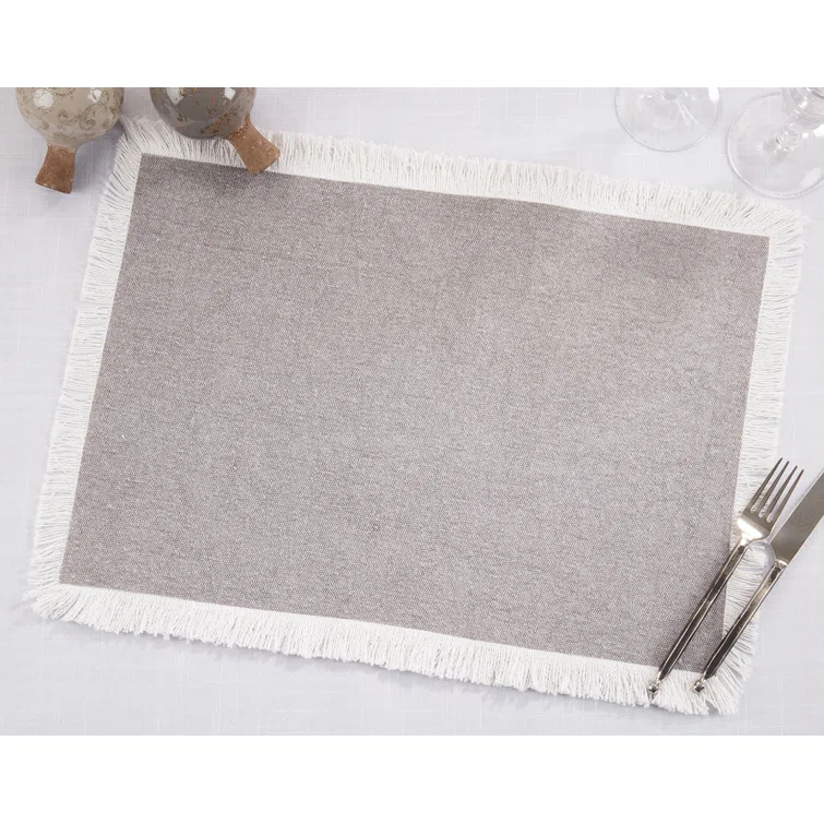 4 Piece Cotton Placemat Set (Set of 4)
