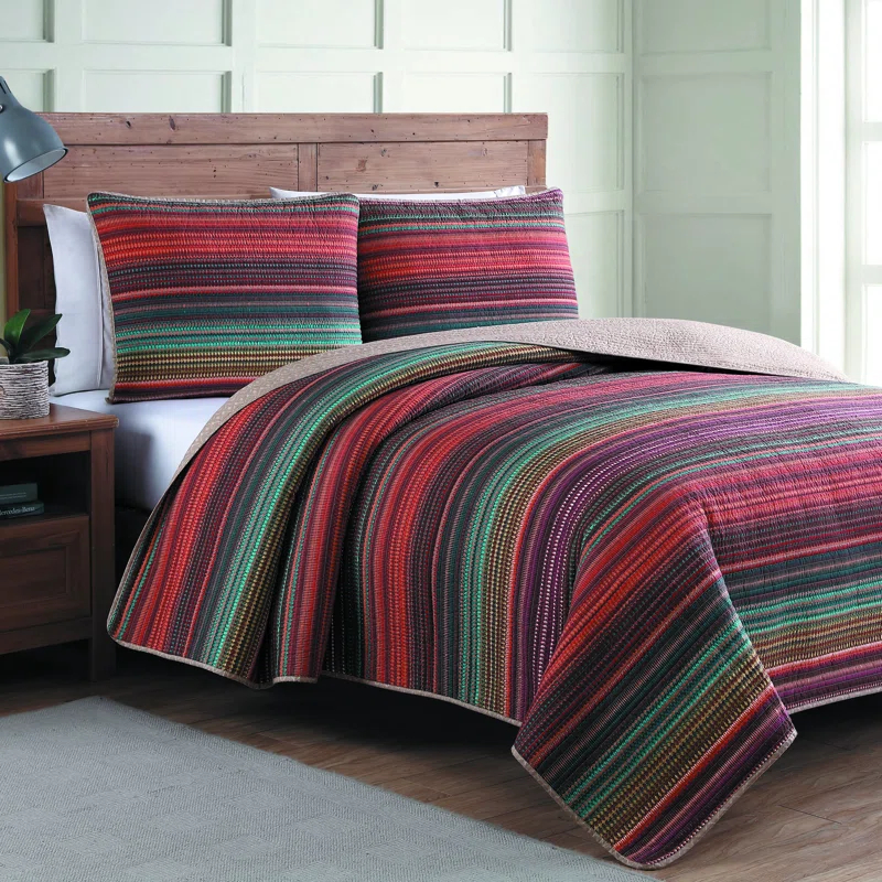 American Home Fashion Estate Collection Reversible Quilt Set
