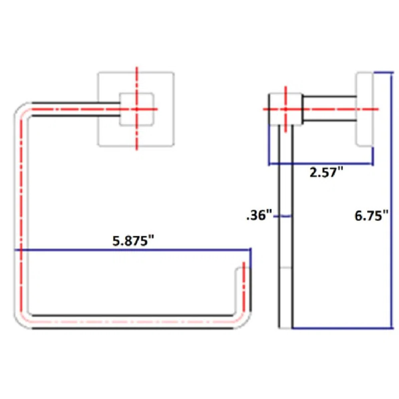 Design House 581447 Karsen Towel Ring