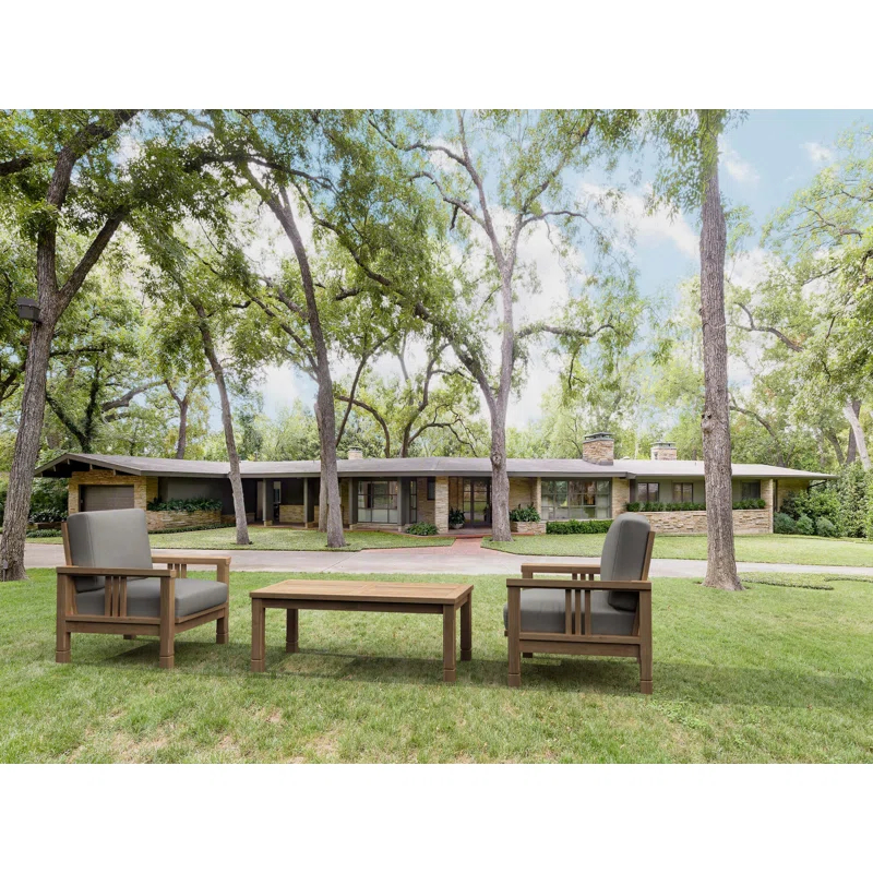 Anderson Teak South Bay 3 Piece Teak Deep Seating Group