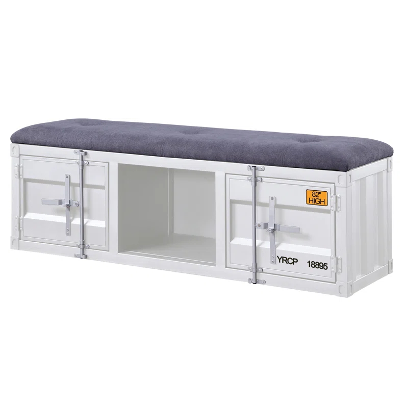 Acme Cargo Fabric Upholstered Storage Bench