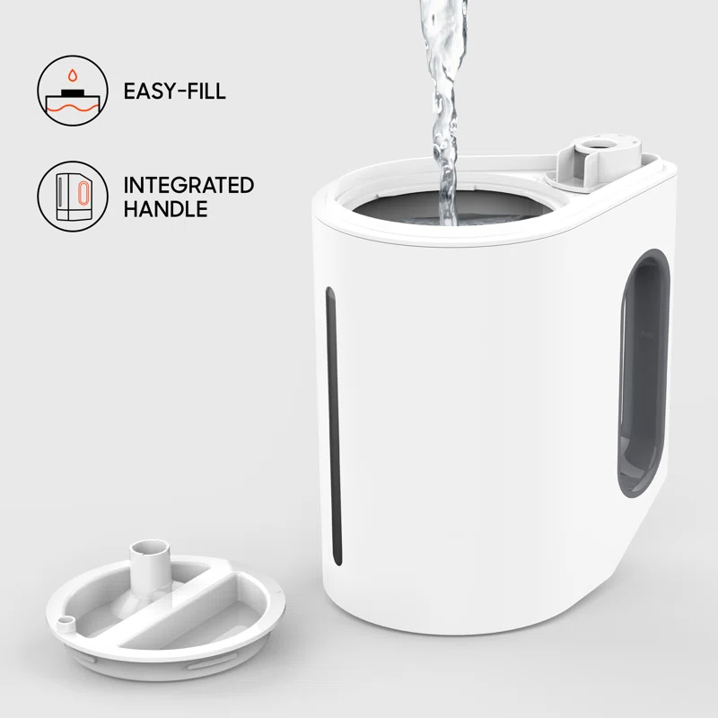 Sharper Image Mist Eight 0.65 Gallons Cool Mist Ultrasonic Tabletop Humidifier