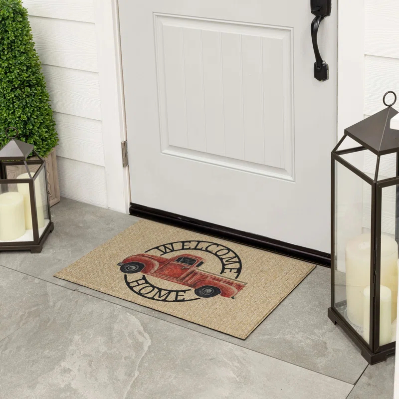 Mohawk Home Harvest Chalk Home Multicolor Novelty Weather Resistant Door Mat
