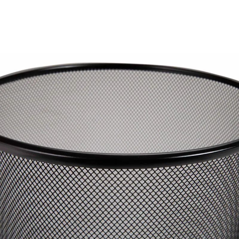 Seville Classics Mesh Trash Can, Waste Paper Basket, Round (Set of 2)